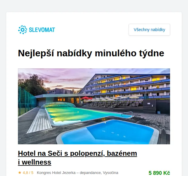 Slevomat: Pobyt v hotelu na Seči s polopenzí a wellness – červen 2026 | Nuslet.cz