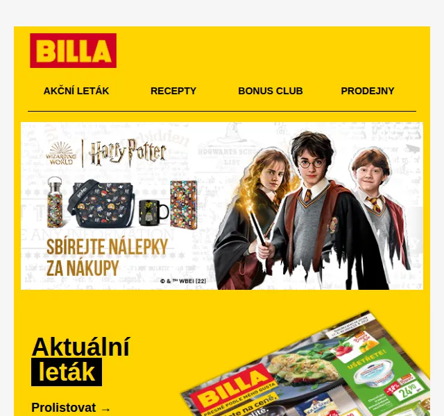 Billa: Ariel prášek o 40 % levněji a guláš 79,90 Kč – červen 2026 | Nuslet.cz
