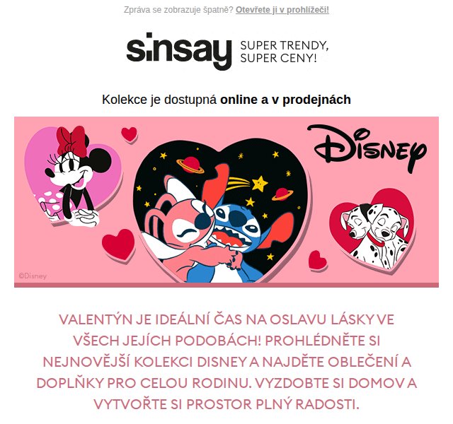 Sinsay: Disney a Hello Kitty kolekce – duben 2026