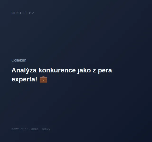 Collabim: Analýza konkurence s Michalem Krutišem – červen 2026 | Nuslet.cz
