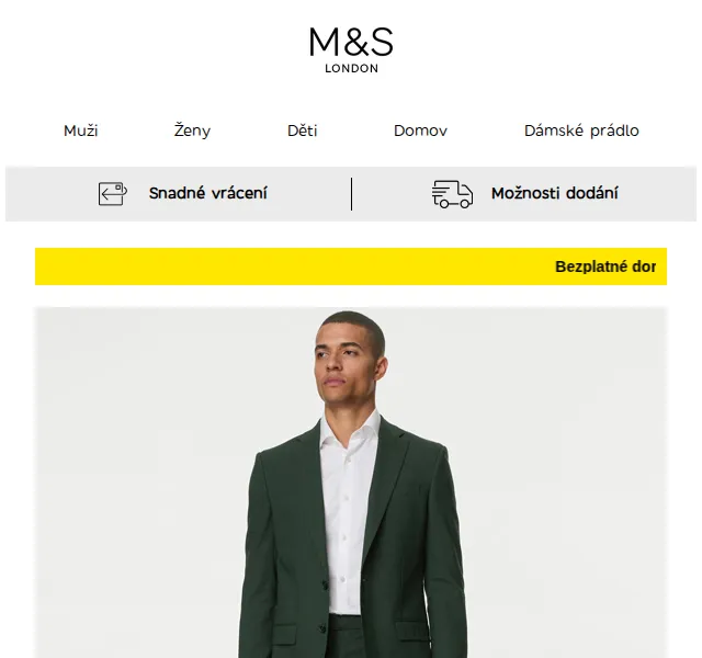 Marks and Spencer: Pánské obleky a školní uniformy – červenec 2026 | Nuslet.cz