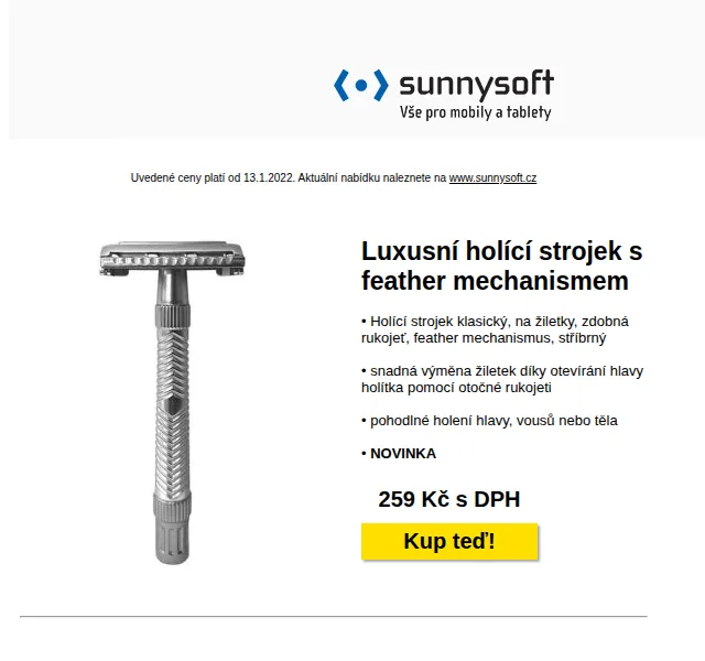 Sunnysoft: Holící strojky a Xiaomi péče – červen 2026 | Nuslet.cz