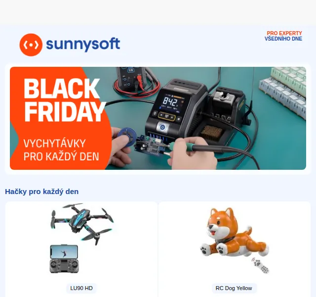 Sunnysoft.cz: Black Friday hračky pro experty – červenec 2026 | Nuslet.cz