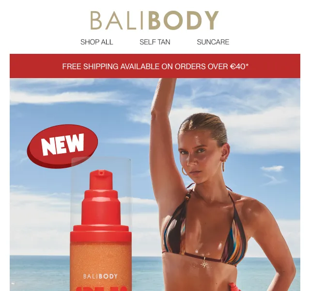 Bali Body: Nový Sheer Glow Sunscreen SPF50 – Květen 2026