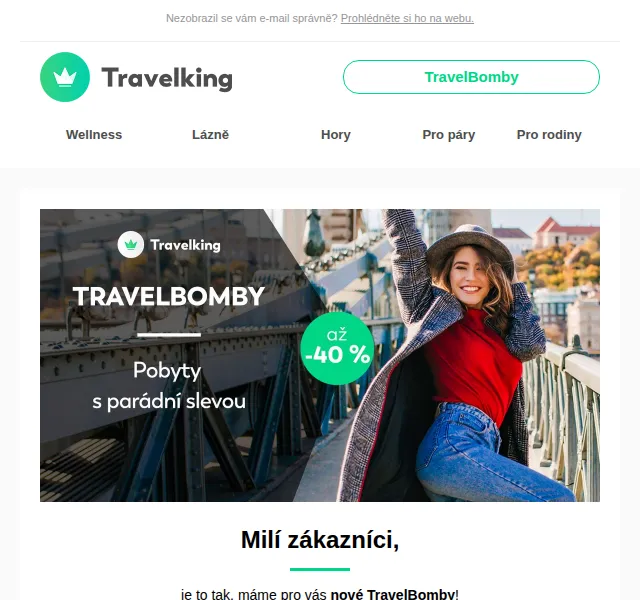 Travelking: Pobyty se slevou až 40 % – červen 2026 | Nuslet.cz