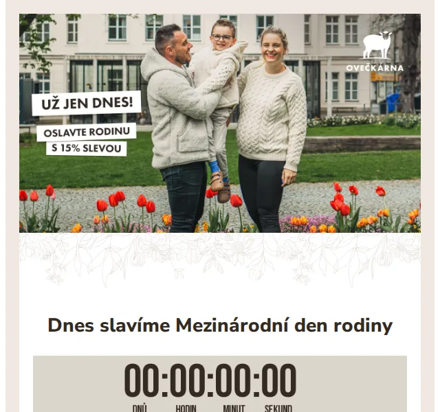 Ovečkárna: sleva 15 % na Péči a zdraví a Domov – červen 2026 | Nuslet.cz