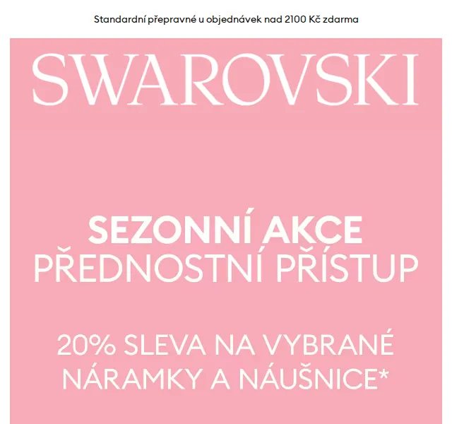 Swarovski: 20% sleva na náramky a náušnice – říjen 2023 | Nuslet.cz
