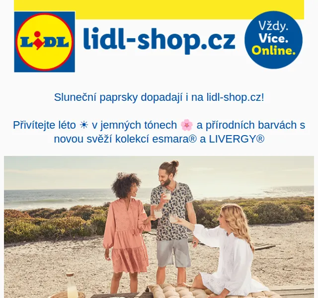 Lidl: Móda z přírodních materiálů esmara a LIVERGY – červen 2026 | Nuslet.cz