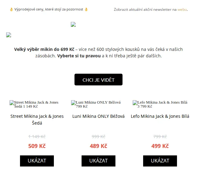 UrbanStore.cz: Mikiny do 699 Kč a trička do 299 Kč – červen 2026 | Nuslet.cz
