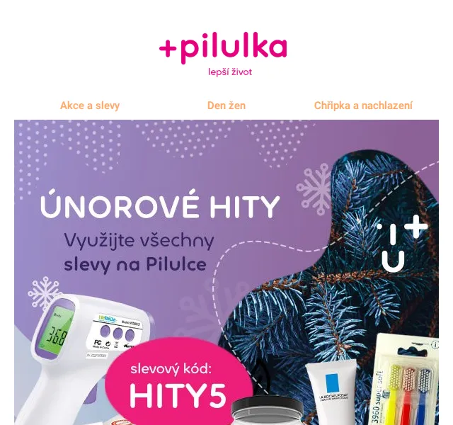 Pilulka.cz: Dodatečná sleva 5 % a únorové hity – únor 2023 | Nuslet.cz