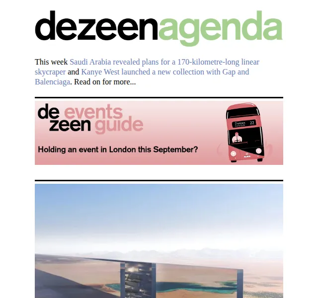 Dezeen Daily: novinky z architektury a designu – červen 2026 | Nuslet.cz