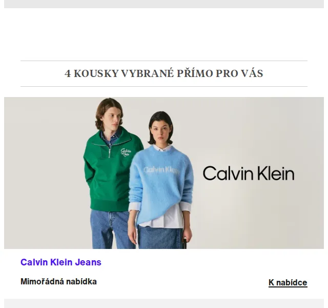 Lounge by Zalando: Calvin Klein, Pepe Jeans až -75 % – duben 2026