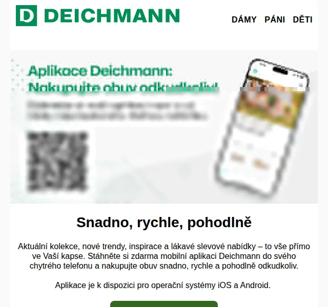 DEICHMANN: Aplikace a nové trendy bot – červen 2026 | Nuslet.cz