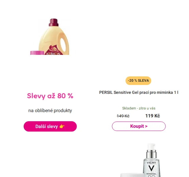 Pilulka: Slevy až -80 % na Ariel, Pampers a další – červenec 2026 | Nuslet.cz