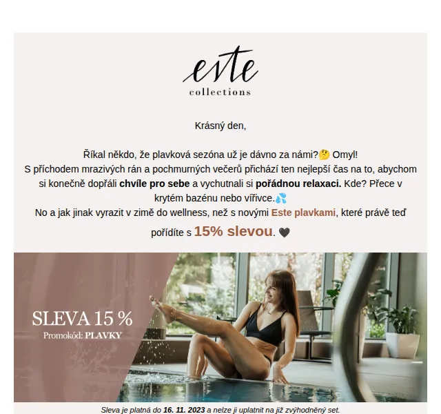 Este Collections: plavky s 15% slevou – červen 2026 | Nuslet.cz