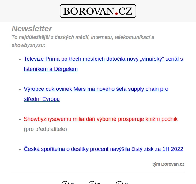 Aleš Borovan: Přehled zpráv z médií a byznysu – červen 2026 | Nuslet.cz