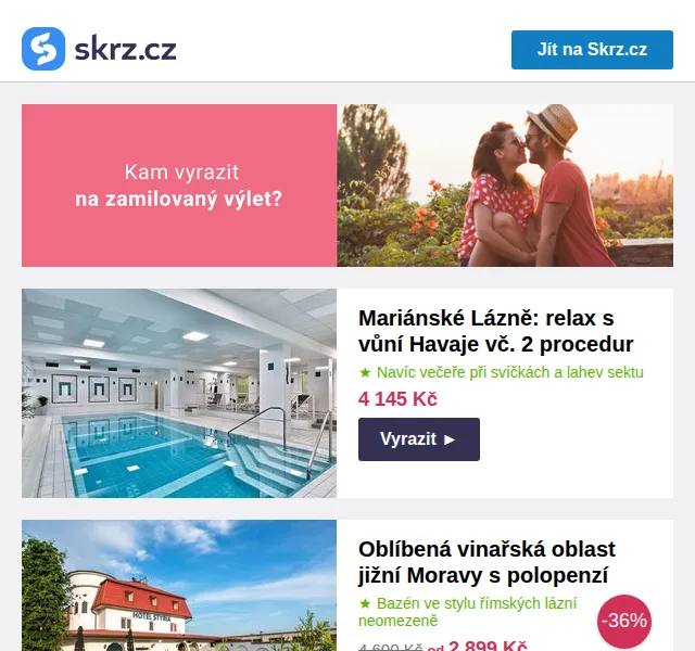 Vánoce na Skrz: Romantické pobyty se slevou až 44 % – červen 2026 | Nuslet.cz
