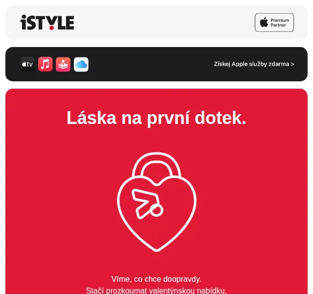 iSTYLE: valentýnská nabídka Apple – červen 2026 | Nuslet.cz