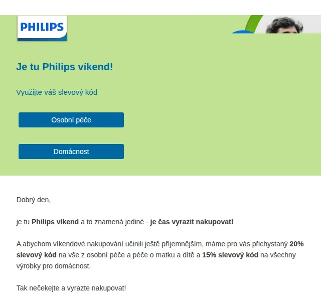 Philips: víkendová sleva až 20 % – červen 2026 | Nuslet.cz