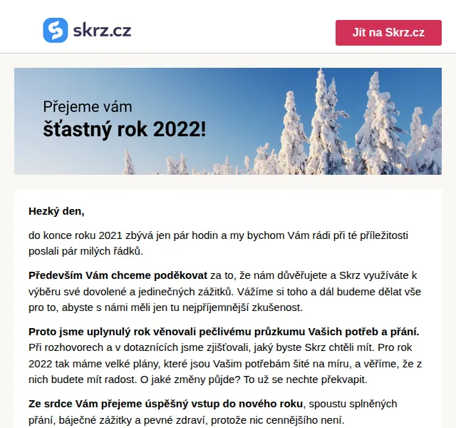Skrz.cz: Poděkování za rok 2021 – červen 2026 | Nuslet.cz