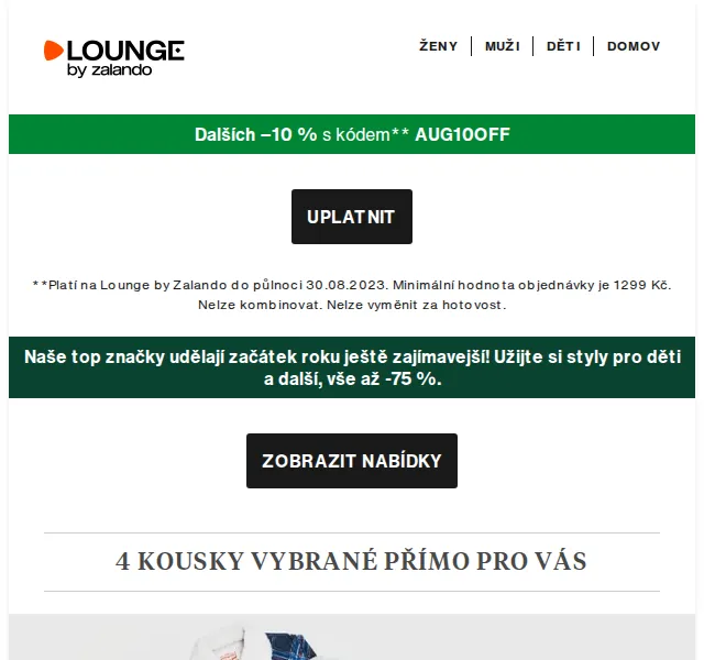 Lounge by Zalando: Zpátky do školy – sleva až 75 % + 10 % navíc – červenec 2026 | Nuslet.cz