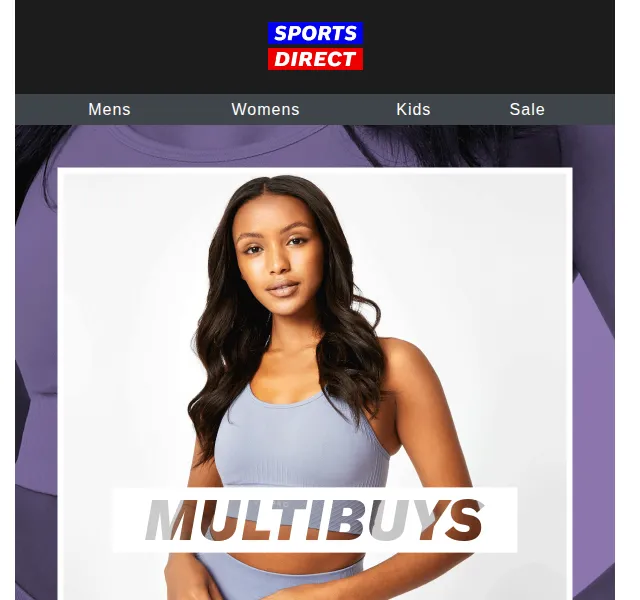 Sportsdirect.com: Multibuy akce 2+1 – červen 2026 | Nuslet.cz