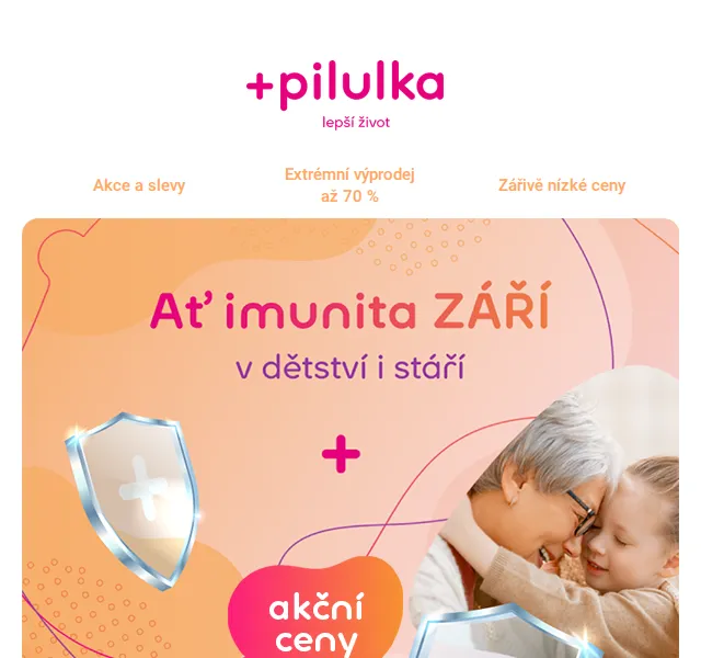 Pilulka.cz: Extrémní výprodej až 70 % – červenec 2026 | Nuslet.cz