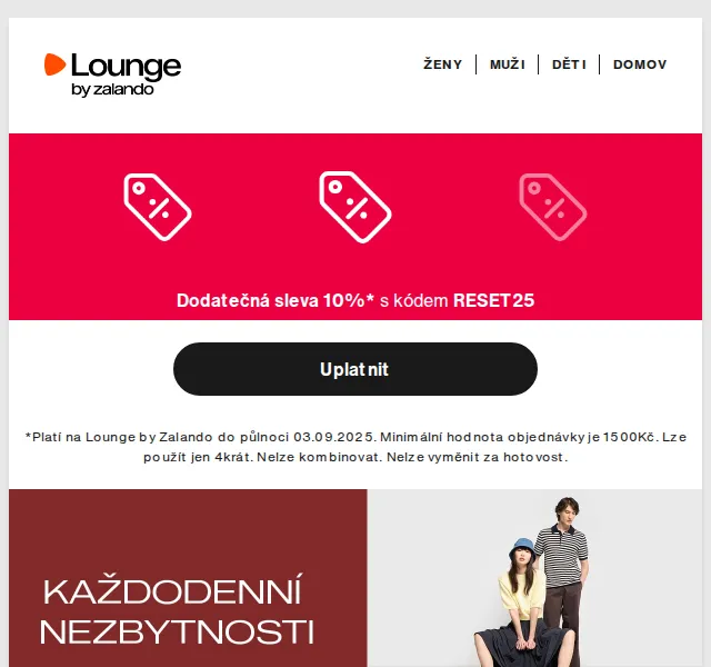 Lounge by Zalando: až 80 % sleva – duben 2026 | Nuslet.cz