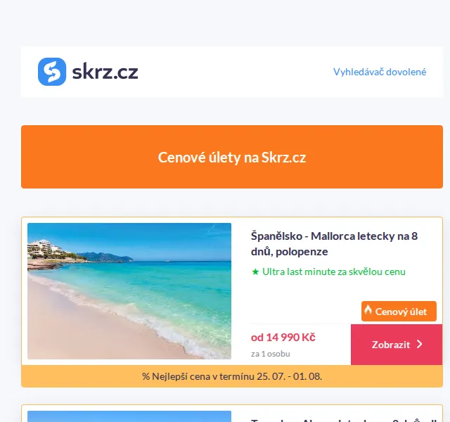 Skrz: Mallorca od 14 990 Kč – červen 2026 | Nuslet.cz