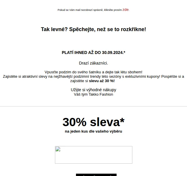 Takko Fashion: sleva až 30 % na podzimní trendy – červen 2026 | Nuslet.cz