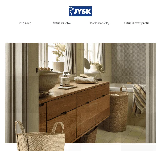 JYSK: Koupelnové doplky až -27 % – květen 2026