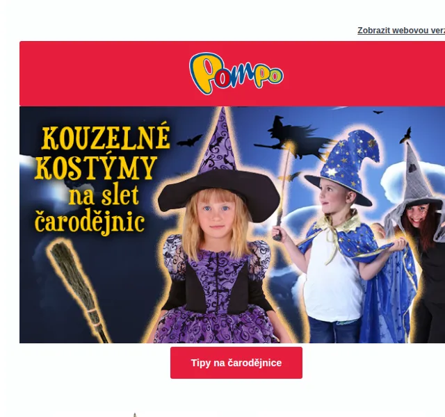 Pompo E-shop: Čarodějnické a zahradní slevy až 24 % – červen 2026 | Nuslet.cz