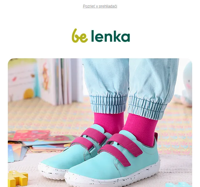 Be Lenka: 10% sleva na dětské barefoot boty – červen 2026 | Nuslet.cz