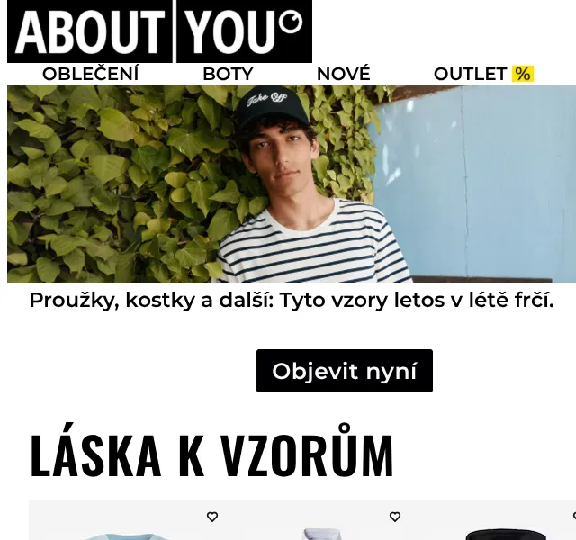 ABOUT YOU: Letní vzory – Levi's, Tommy Hilfiger – červen 2026
