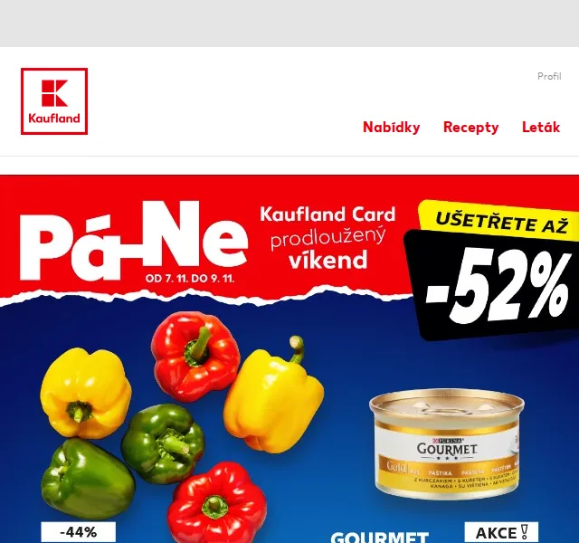 Kaufland: Paprika mix 500 g za 23,90 Kč – červen 2026 | Nuslet.cz