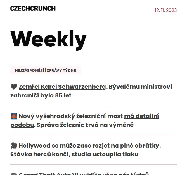 CzechCrunch: Babica české psychologie a karlínský obědový fenomén – prosinec 2023 | Nuslet.cz