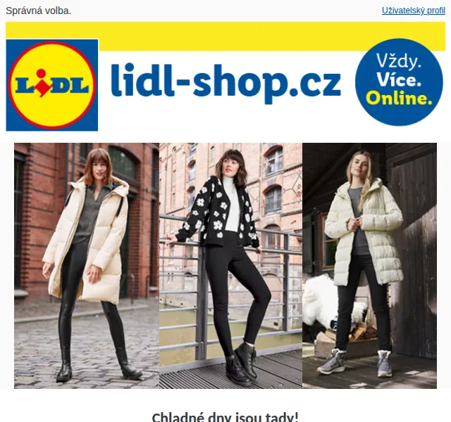 Lidl: Zimní kabáty a akce – červen 2026 | Nuslet.cz
