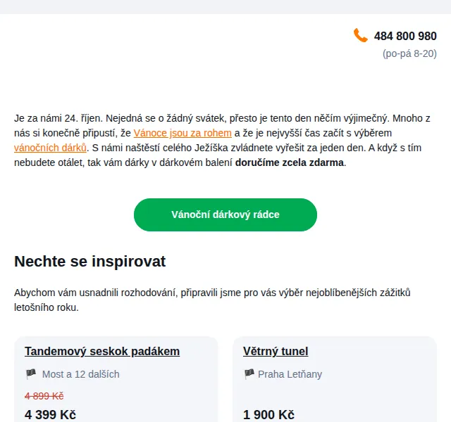 Adrop: Zážitkové dárky – Bungee, seskok, tunel – prosinec 2026 | Nuslet.cz
