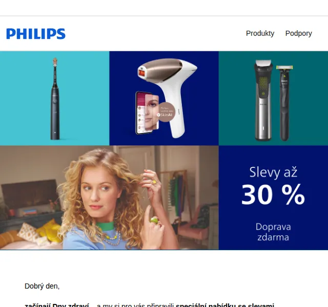 Philips: Dny zdraví se slevami až 30 % – červen 2026 | Nuslet.cz