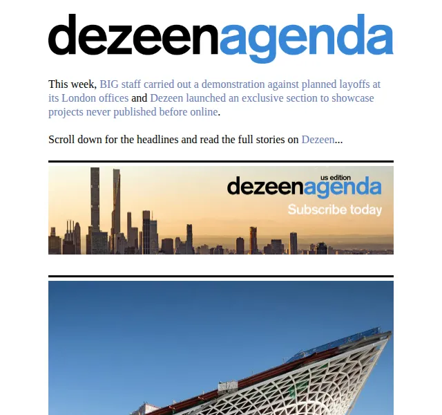 Dezeen Daily: Designové novinky a architektura – červenec 2026 | Nuslet.cz