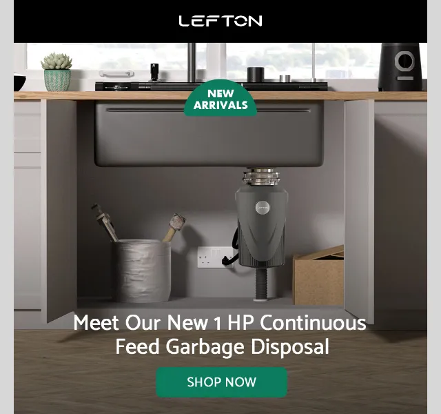 Lefton Sanitary: Sleva 15 % na nové drtiče odpadu – červen 2026 | Nuslet.cz