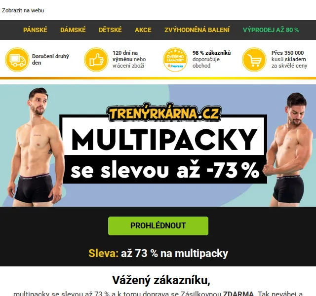 Lukáš z Trenýrkárna.cz: Sleva až 73 % na multipacky – červen 2026 | Nuslet.cz