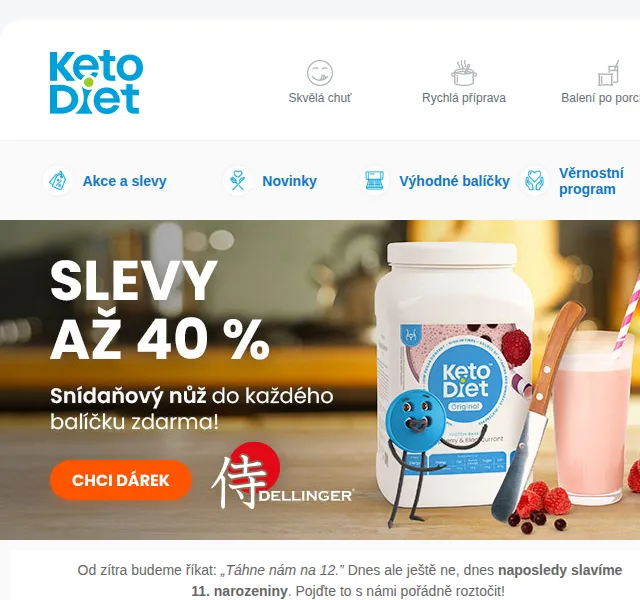 KetoDiet: Narozeninové slevy až 40 % – červen 2026 | Nuslet.cz