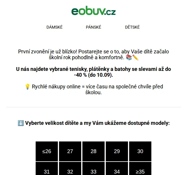 eobuv.cz: Tenisky a batohy – sleva až 40 % – červenec 2026 | Nuslet.cz