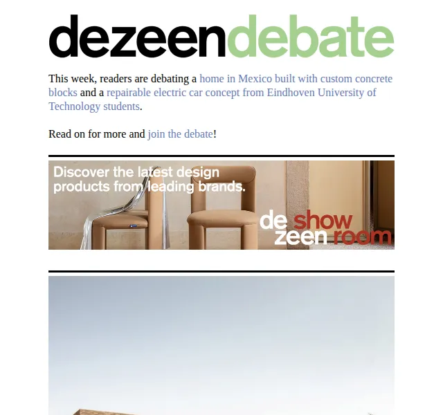 Dezeen Daily: Nejhůře diskutované příběhy týdne – červen 2026 | Nuslet.cz