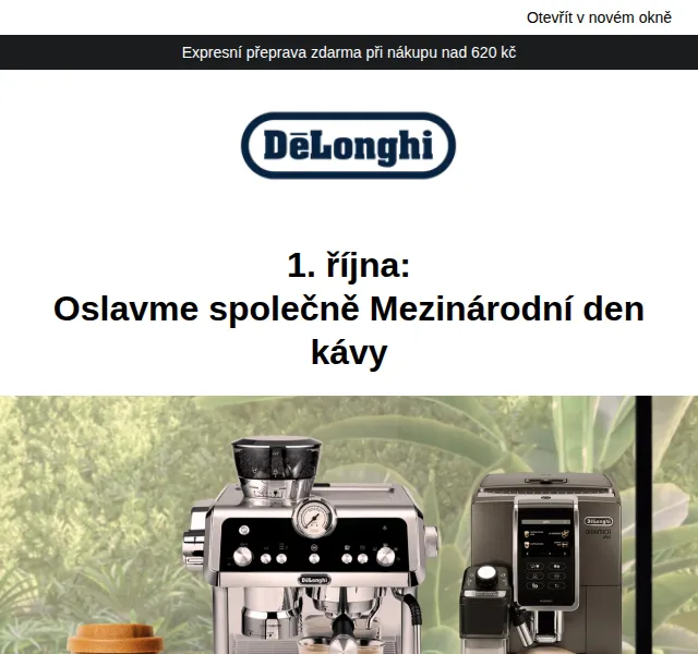 De'Longhi: Speciální dárek k Mezinárodnímu dni kávy – červen 2026 | Nuslet.cz
