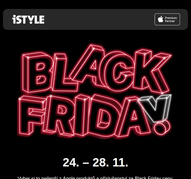 iSTYLE: Black Friday Apple produkty – červen 2026 | Nuslet.cz