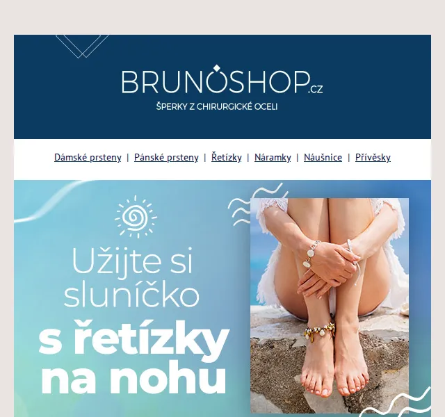 BRUNOshop.cz: šperky k plavkám – červenec 2026 | Nuslet.cz