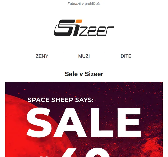 Sizeer: Sale na boty, oblečení a doplňky – březen 2026