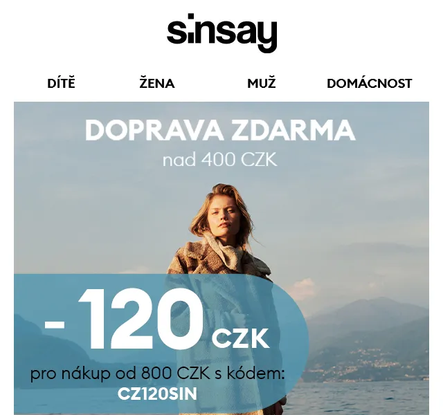 Sinsay: Až -280 CZK – červen 2026 | Nuslet.cz